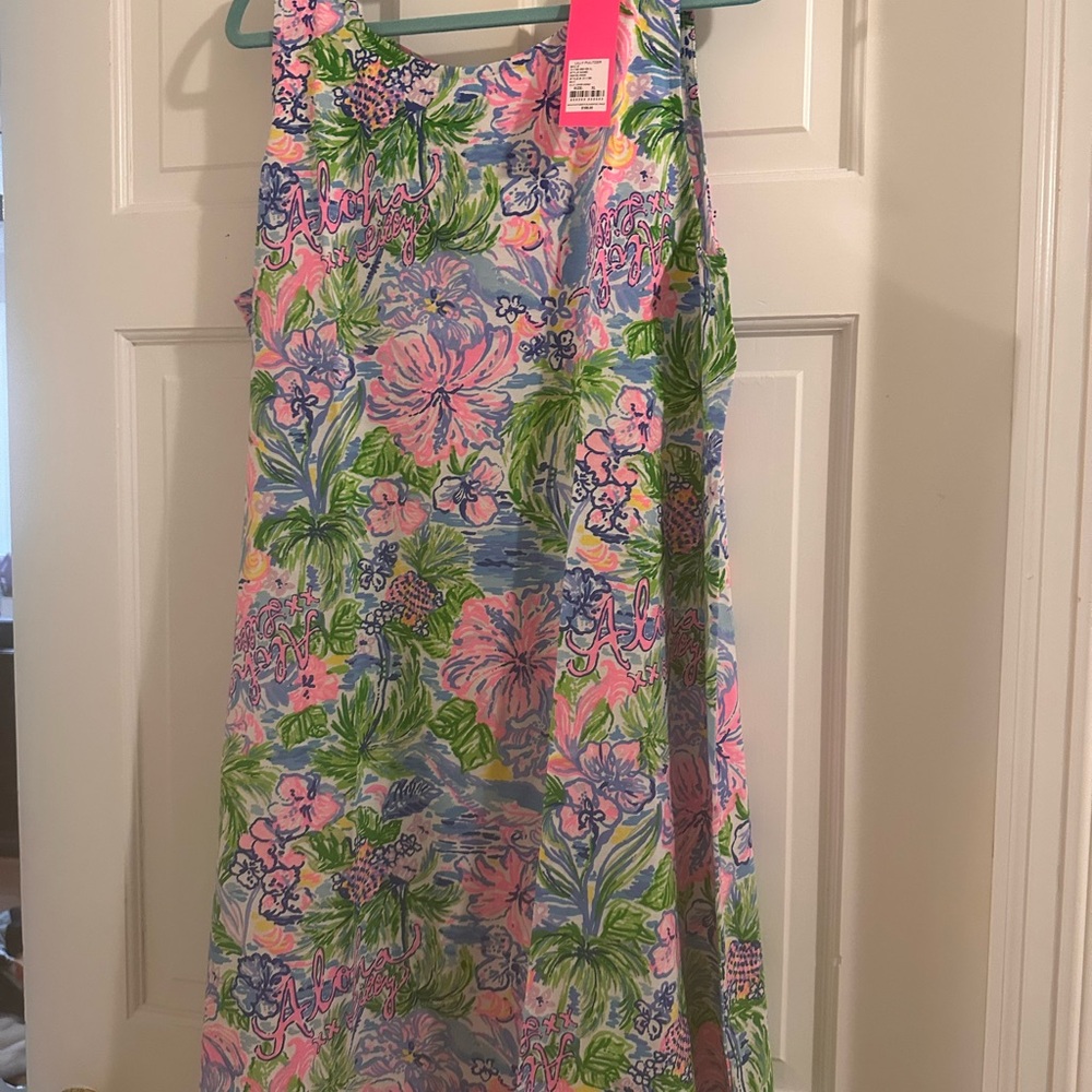 Lilly Pulitzer Kristen Floral Dress in Pink and Blue